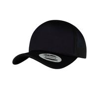 Flexfit Men's Foam Curved Peak Trucker Cap in Black Flexfit Black One Size