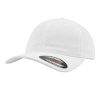 Flexfit Men's Garment Washed Cotton Dad Baseball Cap in White | Size: S/M Flexfit White S/M