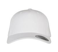 Flexfit Men's Logo 5 Panel Snapback Cap in White Flexfit White One Size