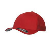 Flexfit Men's Mesh Trucker Cap in Red | Size: S/M Flexfit Red S/M