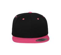 Flexfit Mens Mütze Classic Snapback 2-tone Baseball Cap, Blk/Neonpink