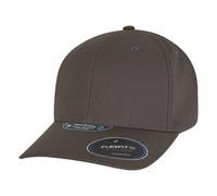 Flexfit Men's NU Snapback Baseball Cap in Dark Grey Flexfit Dark Grey One Size