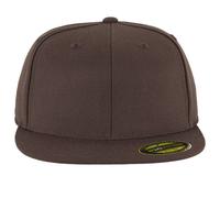 Flexfit Men's Premium 210 Fitted Baseball Cap in Brown | Size: S/M Flexfit Brown S/M