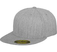 Flexfit Mens Premium 210 Fitted Cap, Heather Grey, L-XL EU