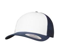 Flexfit Men's Retro Colour Block Trucker Cap in Navy Flexfit Navy One Size