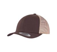 Flexfit Men's Retro Two Tone Trucker Cap in Brown Flexfit Brown One Size