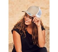 Flexfit Men's Retro Two Tone Trucker Cap in Light Sand Flexfit Light Sand One Size