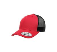 Flexfit Men's Retro Two Tone Trucker Cap in Red Flexfit Red One Size