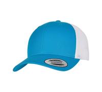 Flexfit Men's Retro Two Tone Trucker Cap in Turquoise Flexfit Turquoise One Size