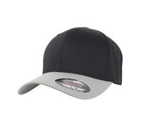 Flexfit Men's Two Tone Cap in True Black | Size: S/M Flexfit True Black S/M
