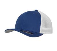 Flexfit Men's Two Tone Mesh Trucker Cap in Blue | Size: S/M Flexfit Blue S/M