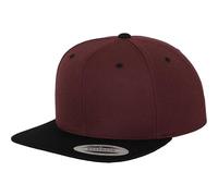 Flexfit Men's Two Tone Snapback Cap in Maroon Flexfit Maroon One Size