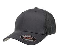 Flexfit Men's Two-Tone Stretch Mesh Fitted Cap, Charcoal, XXL