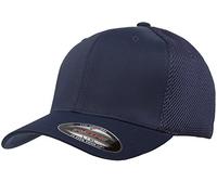 Flexfit Men's Ultrafibre Airmesh Fitted Trucker Hat, Navy, S-M