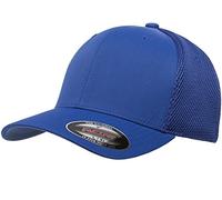 Flexfit Men's Ultrafibre Airmesh Fitted Trucker Hat, Royal, L-XL