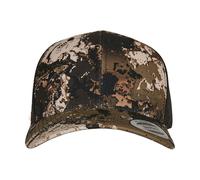 Flexfit Men's Veil Camo Trucker Cap in Brown Flexfit Brown One Size