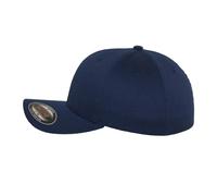Flexfit Men's Wooly Combed Baseball Cap in Dark Navy | Size: Large/XL Flexfit Dark Navy L/XL
