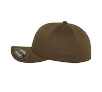Flexfit Men's Wooly Combed Baseball Cap in Olive | Size: XS/S Flexfit Olive XS/S
