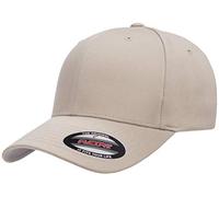Flexfit Men's Athletic Baseball Fitted Cap, Stone, S-M