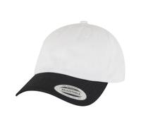 Flexfit Men's Yupoong Two Tone Low Profile Classic Baseball Cap in White Flexfit White One Size