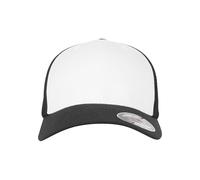 Flexfit Mesh Colored Front Unisex Kappe für Damen und Herren, Mehrfarbig (blk/Wht), L/XL