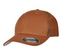 Flexfit Mesh Trucker Baseball Cap - Unisex - Caramel / Brown - One Size