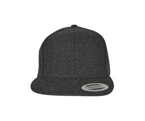 Flexfit Mütze Melton Wool Snapback, Darkgrey, One Size
