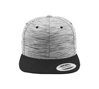 Flexfit Yupoong Stripes Melange Crown Snapback Hat Wool Blend Classic
