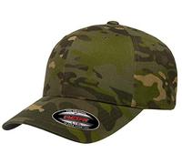 Flexfit Multicam 6 Panel Baseball Cap Officially Licensed Multi-Cam 2 Patterns Black Camo or Green Camo - beige - Large-X-Large