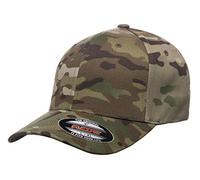 Flexfit Multicam 6 Panel Baseball Cap Officially Licensed Multi-Cam 2 Patterns Black Camo or Green Camo