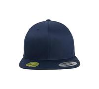 Flexfit Organic Cotton Snapback Cap, Navy, one Size