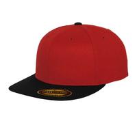 Flexfit Adult Hat Premium 210 Fitted 2-Tone – Red/Black S/M (6210T)