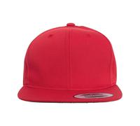 Flexfit Pro-style Twill Snapback Cap in Red Flexfit Red One Size