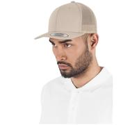 Flexfit Snapback Baseball Cap Unisex Trucker Mesh Basecap Brown (khakhi) One Size