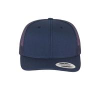 Flexfit Trucker Cap 6606 Retro Snapback Mesh Unisex Navy One Size