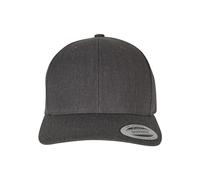 Flexfit Retro Cotton Blend Snapback Baseball Cap, Dark Heather, One Size
