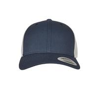 Flexfit Retro Trucker 2-Tone Baseball Cap, Navy/Silver, One Size