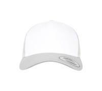 Flexfit Retro Trucker Colored Front Kappe, Silver/White, One Size