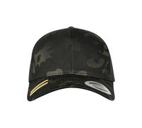 Flex fit Unisex's Retro Trucker Black Multicam one Size Yupoong Headwear, 6606MC