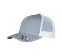 Flexfit Retro Two Tone Trucker Cap / One Size Grey/White Heather PC4360