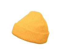 Flexfit Rib Beanie Strickmütze, Gold, One Size