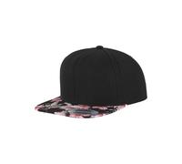 Flexfit ® Snapback Cap Yupoong Baseball Cap Hat Camo Melange Check Roses