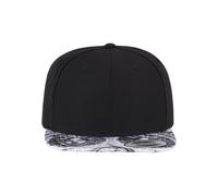 Flexfit ® Snapback Cap Yupoong Baseball Cap Hat Camo Melange Check Roses