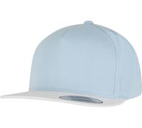 FLEXFIT Snapback Hat, Classic Snapback Hat with 5-Panel, Classic Snapback Baseball Cap with Buckram Front Lining, 5 Panel Cap, Cotton Twill, Headwear, Unisex, One Size