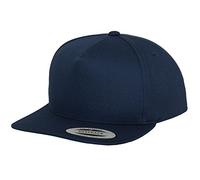 FLEXFIT Snapback Hat, Classic Snapback Hat with 5-Panel, Classic Snapback Baseball Cap with Buckram Front Lining, 5 Panel Cap, Cotton Twill, Headwear, Unisex, One Size