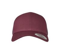 Flexfit Unisex Snapback Trucker Mesh Baseball Cap, Maroon, One Size