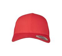 Flexfit Snapback Unisex Baseball-Mütze | Trucker Kappe Mesh Basecap, Rot (red), Gr. One size