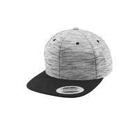 Flexfit Stripes Melange Snapback Cap Visor Crown Yupoong Classic Baseball Cap