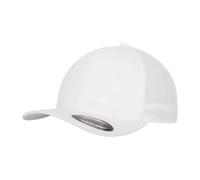 Flexfit Tactel Mesh Panel Baseball Cap in White | Size: Large/XL Flexfit White L/XL