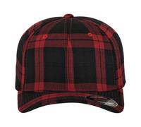 Flexfit Tartan Baseball Cap in Black | Size: Large/XL Flexfit Black L/XL